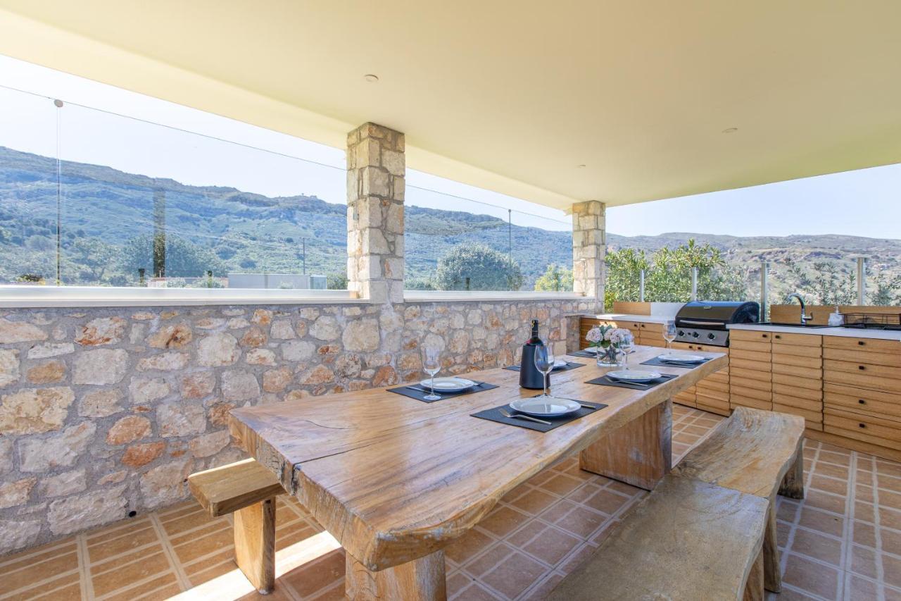 Villa Kedria With A Panoramic Ocean View Tsikalaria  Dış mekan fotoğraf