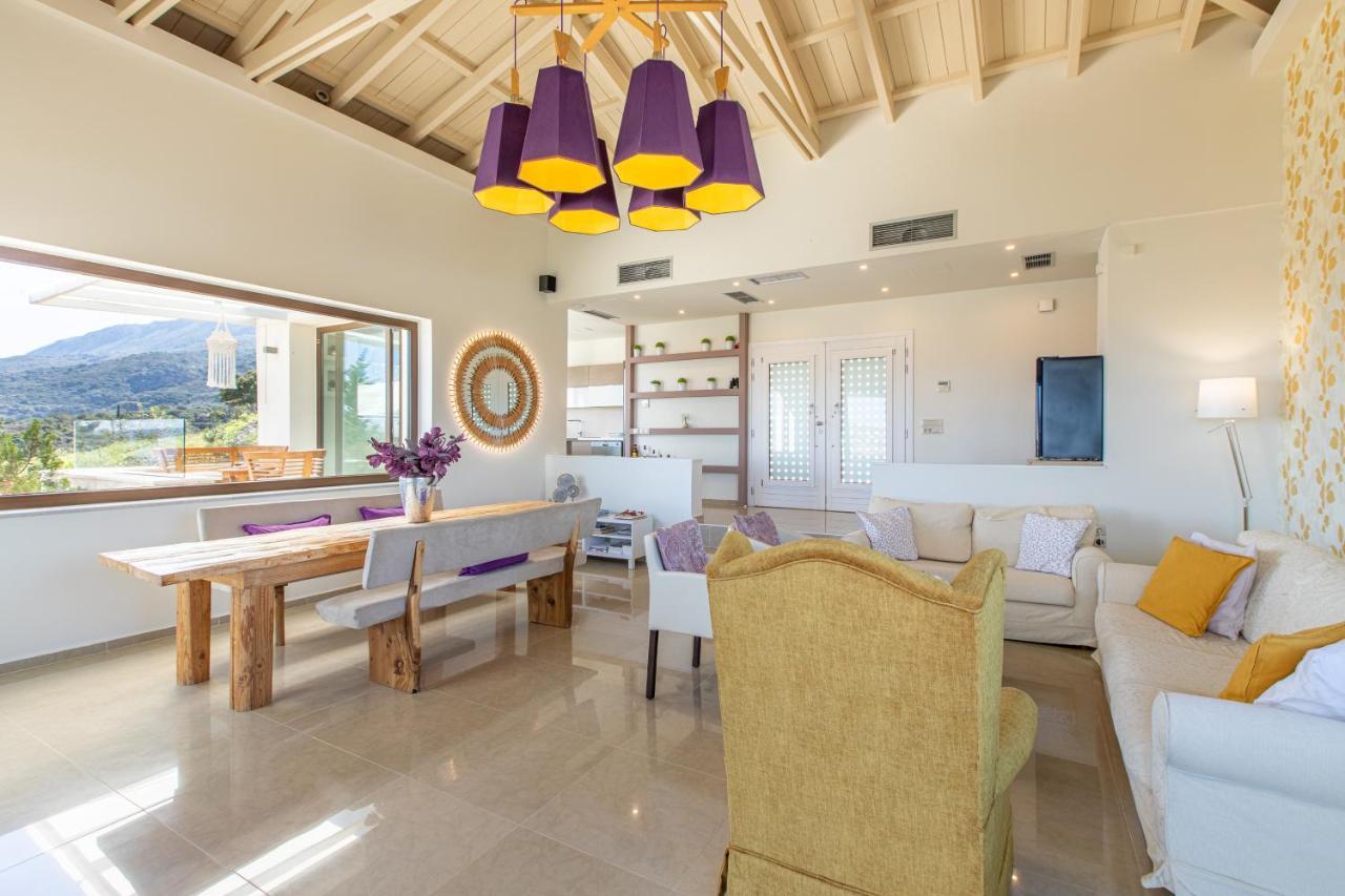 Villa Kedria With A Panoramic Ocean View Tsikalaria  Dış mekan fotoğraf