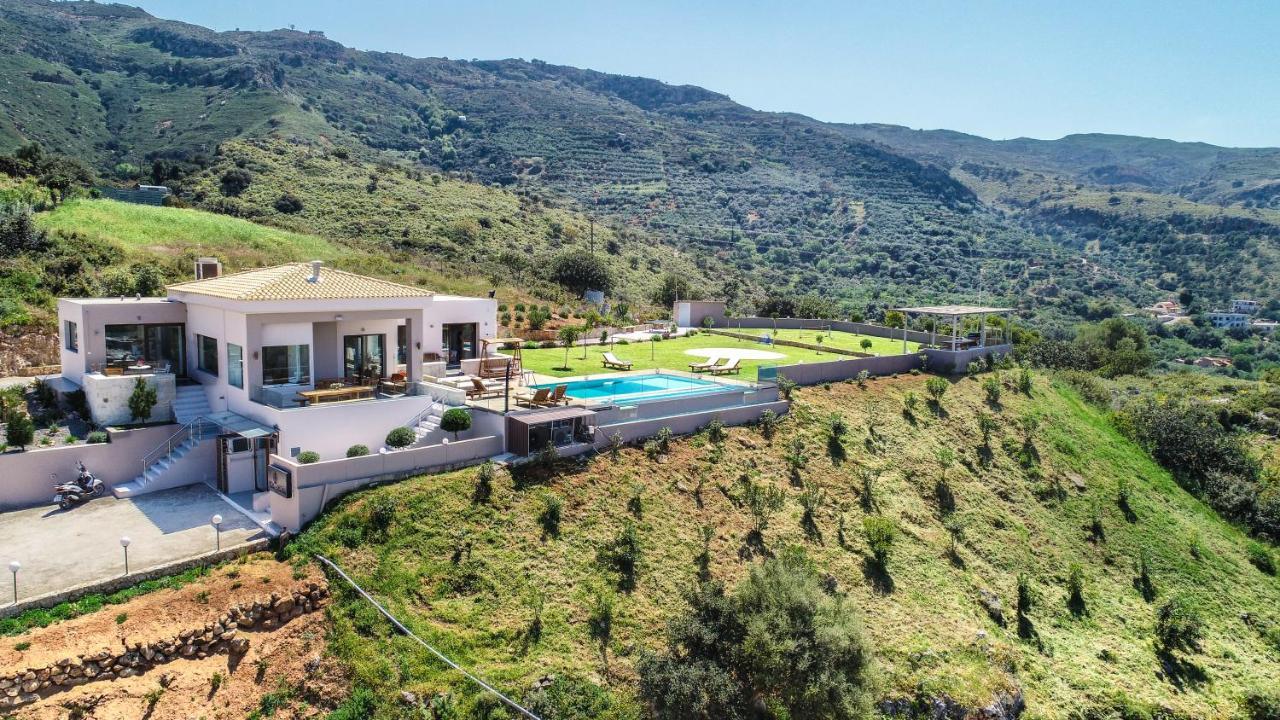 Villa Kedria With A Panoramic Ocean View Tsikalaria  Dış mekan fotoğraf